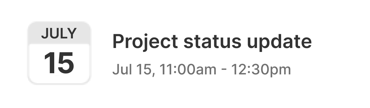 project status update