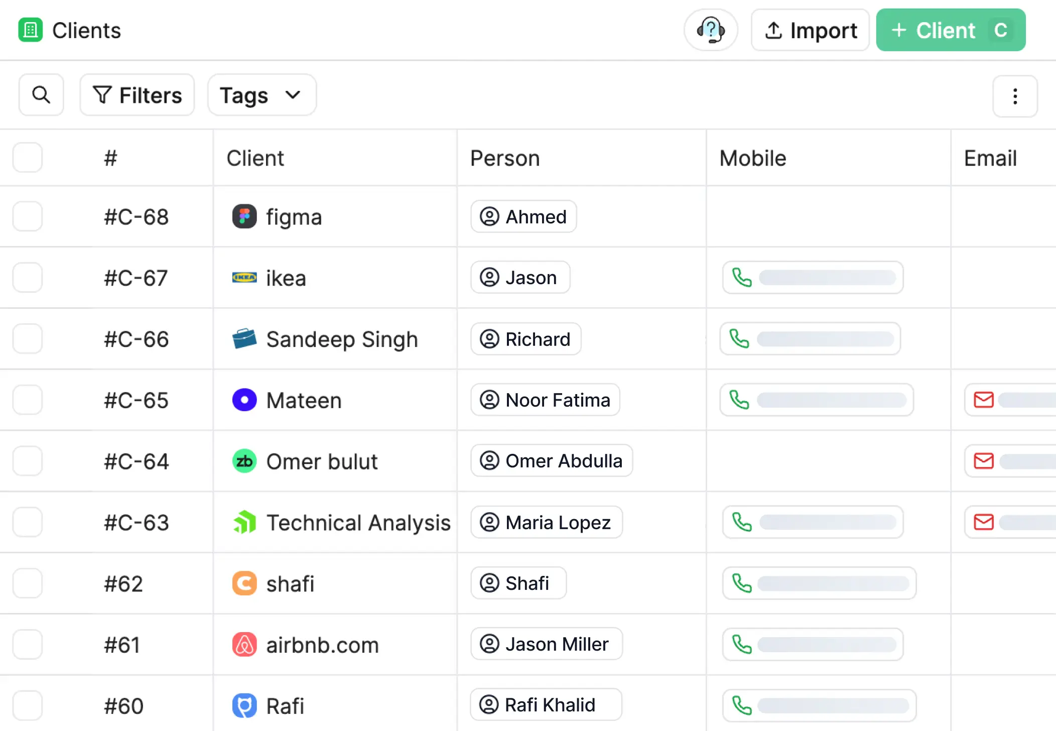 CRM Features