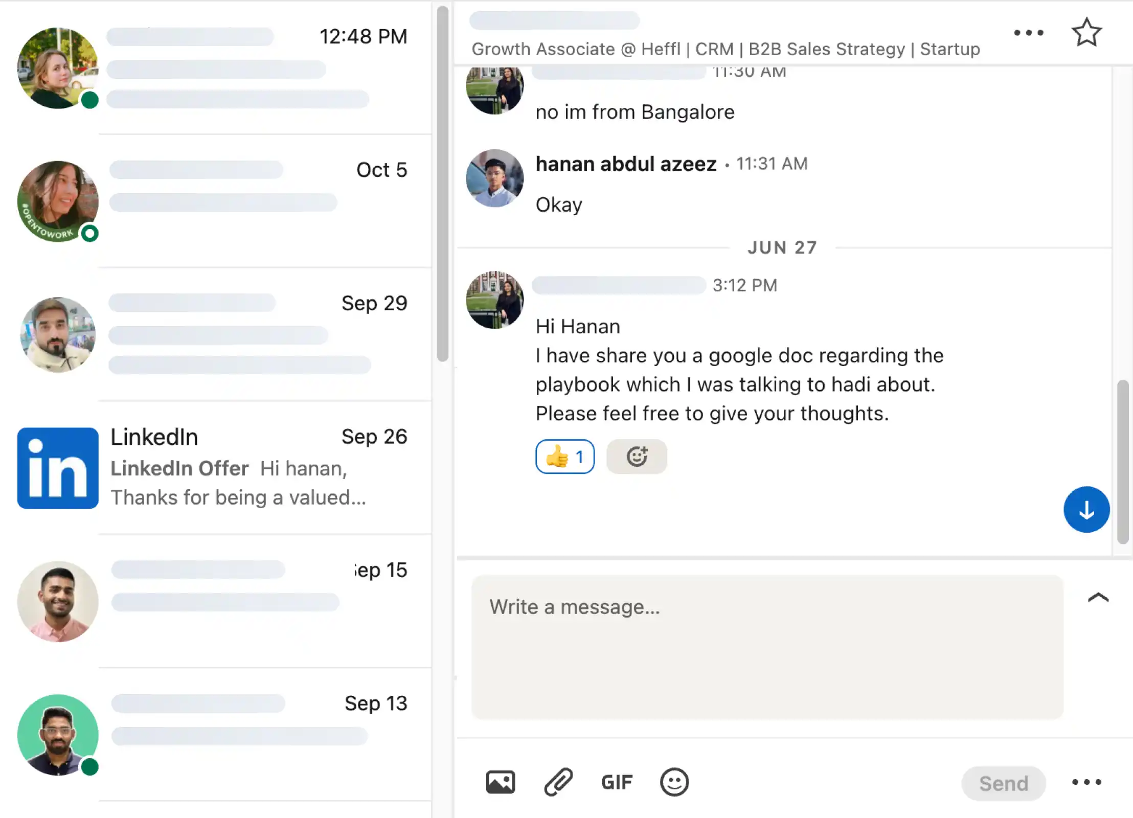 Old way of managing LinkedIn
